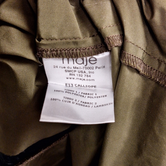 Maje Olive Green Windbreaker - Picture 4 of 4